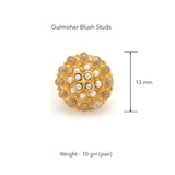 Gulmohar Blush Studs by Tribe Amrapali