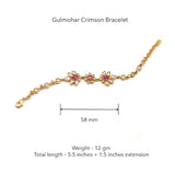 Gulmohar Crimson Bracelet by Tribe Amrapali
