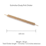 Gulmohar Dusty Pink Necklace by Tribe Amrapali