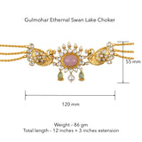 Gulmohar Ethereal Swan Lake Choker by Tribe Amrapali