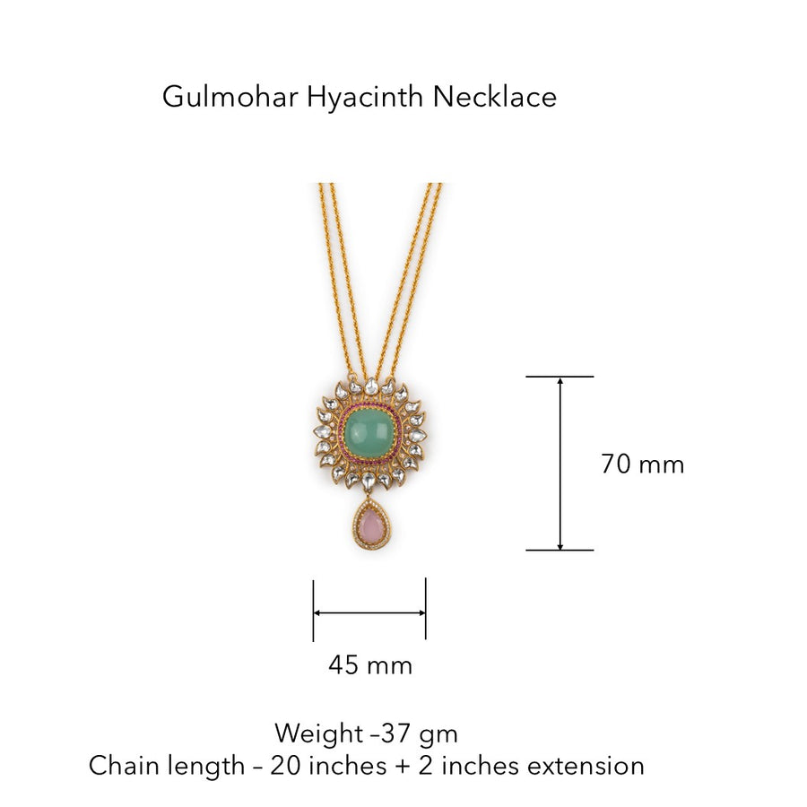 Gulmohar Hyacinth Necklace by Tribe Amrapali