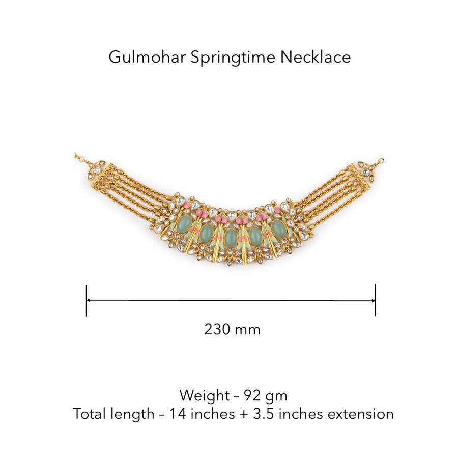 Gulmohar Springtime Necklace by Tribe Amrapali thumbnail 2