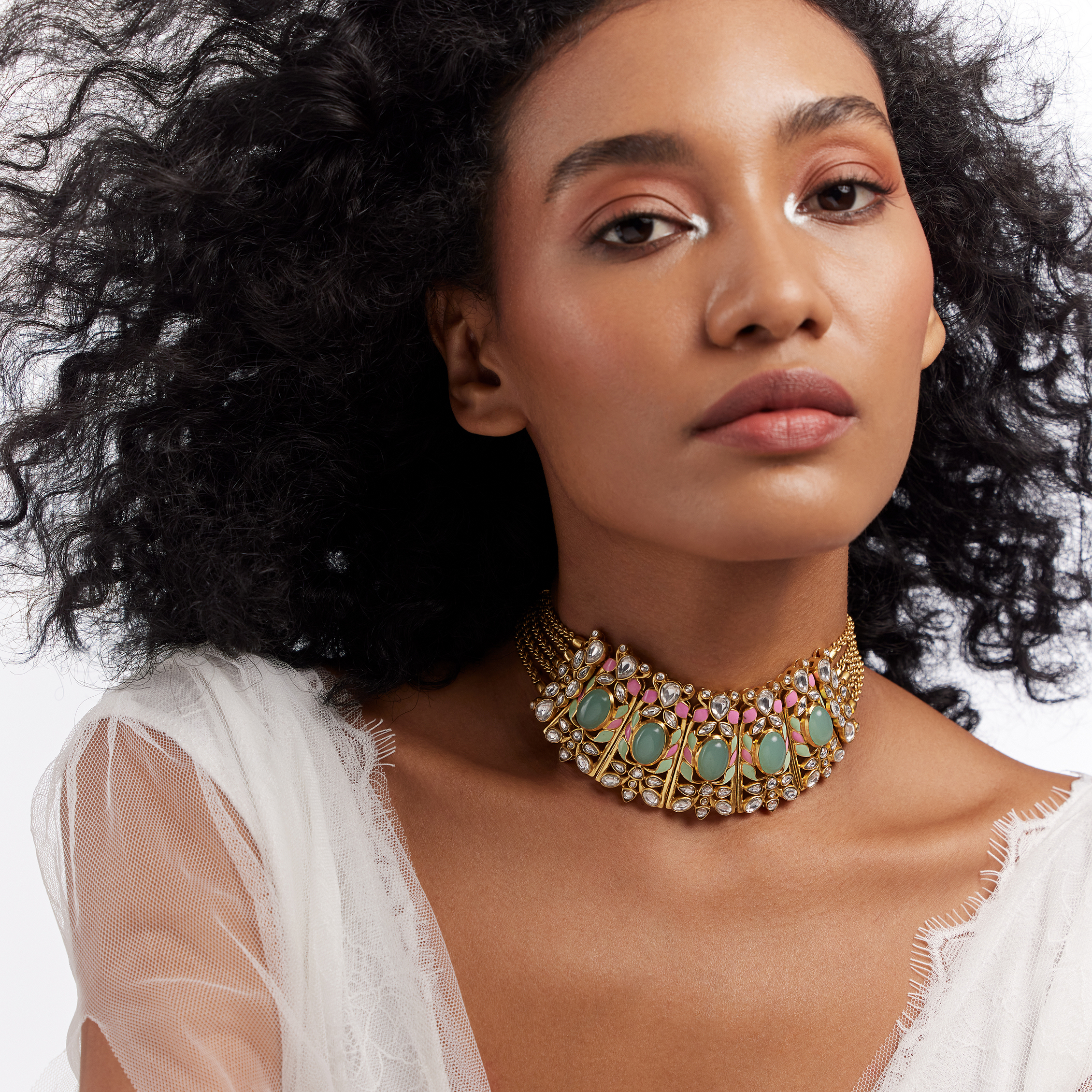 Gulmohar Springtime Necklace by Tribe Amrapali