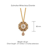 Gulmohar White Lotus Chainlet by Tribe Amrapali