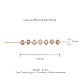 Lavender Morning star Choker by Tribe Amrapali
