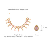 Lavender Morning Star Necklace by Tribe Amrapali