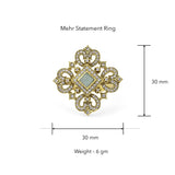 Mehr Statement Ring (adjustable) by Suneet Varma