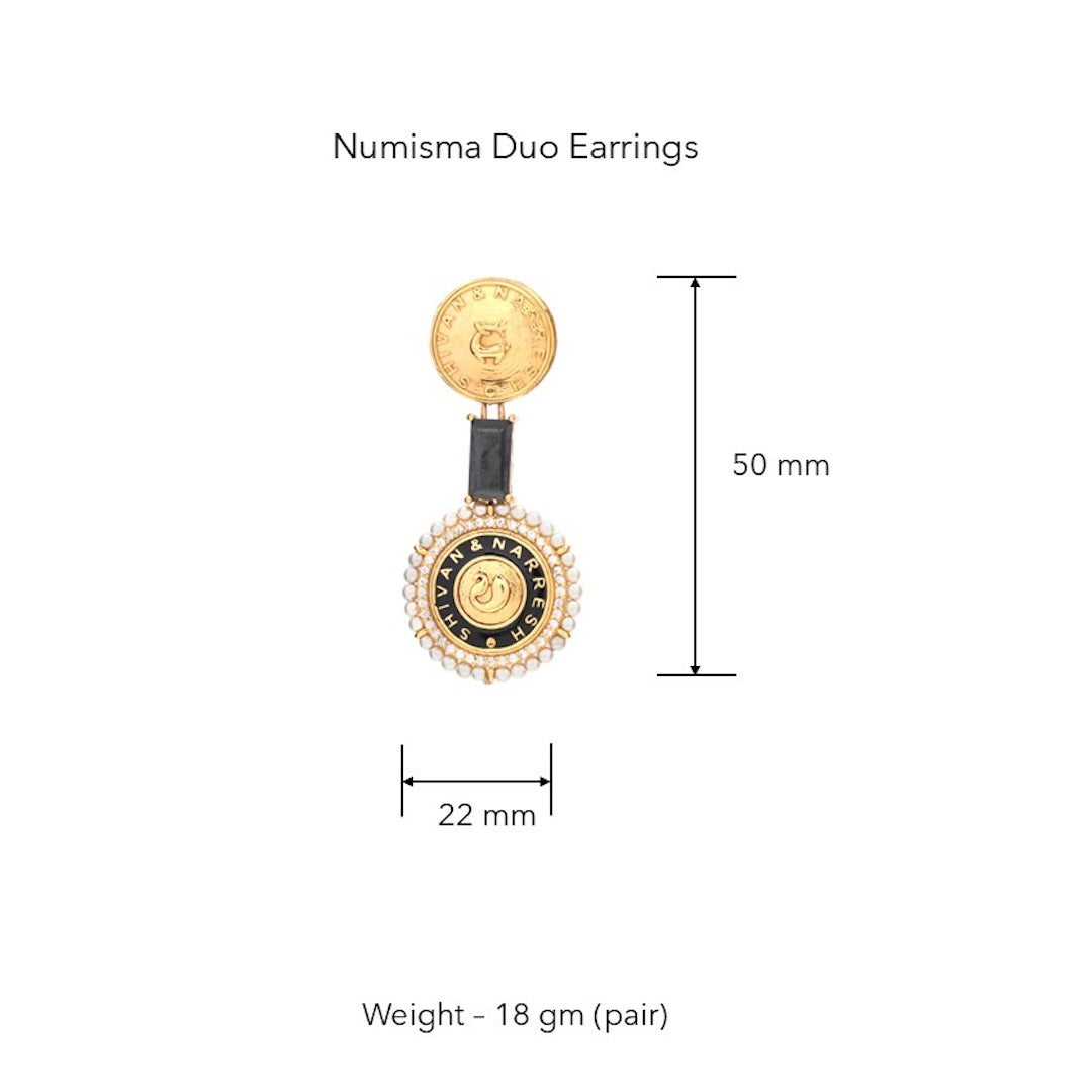 Numisma Duo Earrings by Shivan & Narresh thumbnail 4