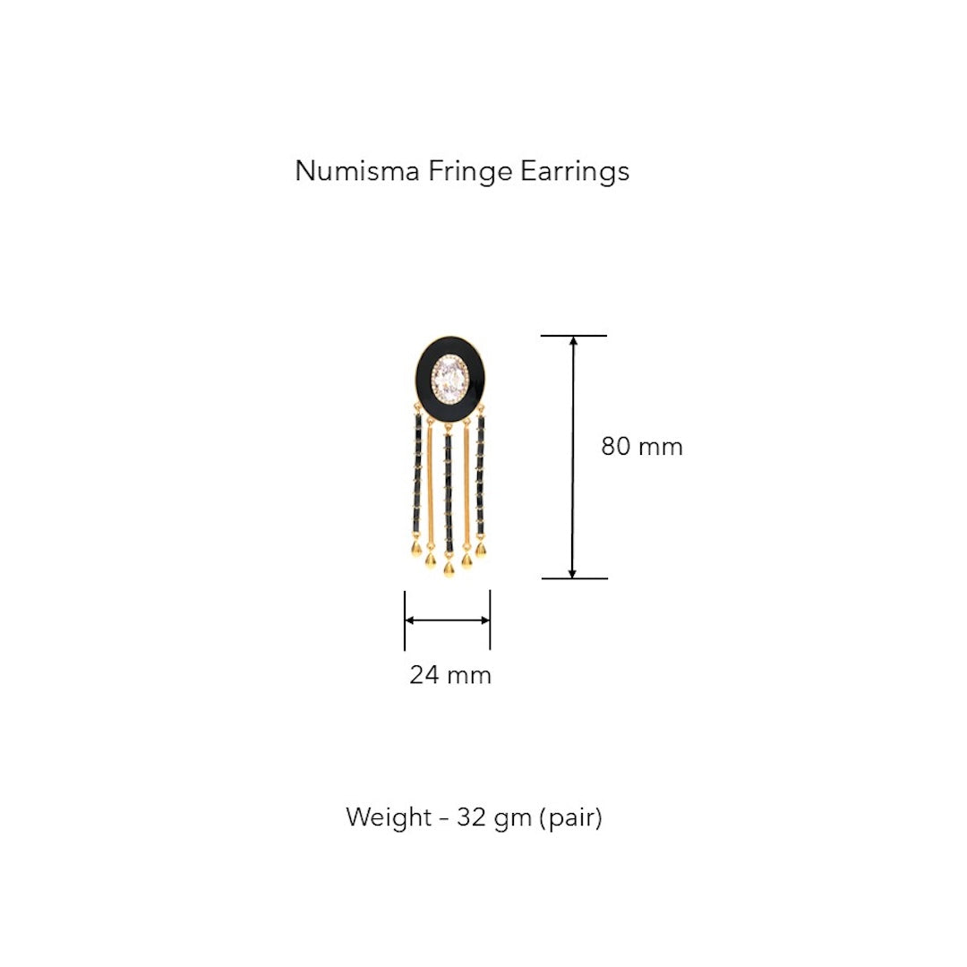 Numisma Fringe Earrings by Shivan & Narresh thumbnail 3