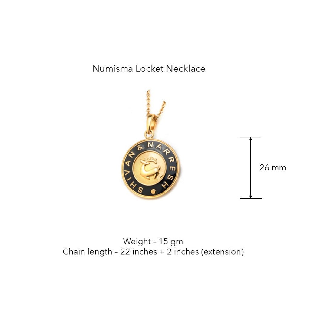 Numisma Locket Necklace for Men by Shivan & Narresh thumbnail 3