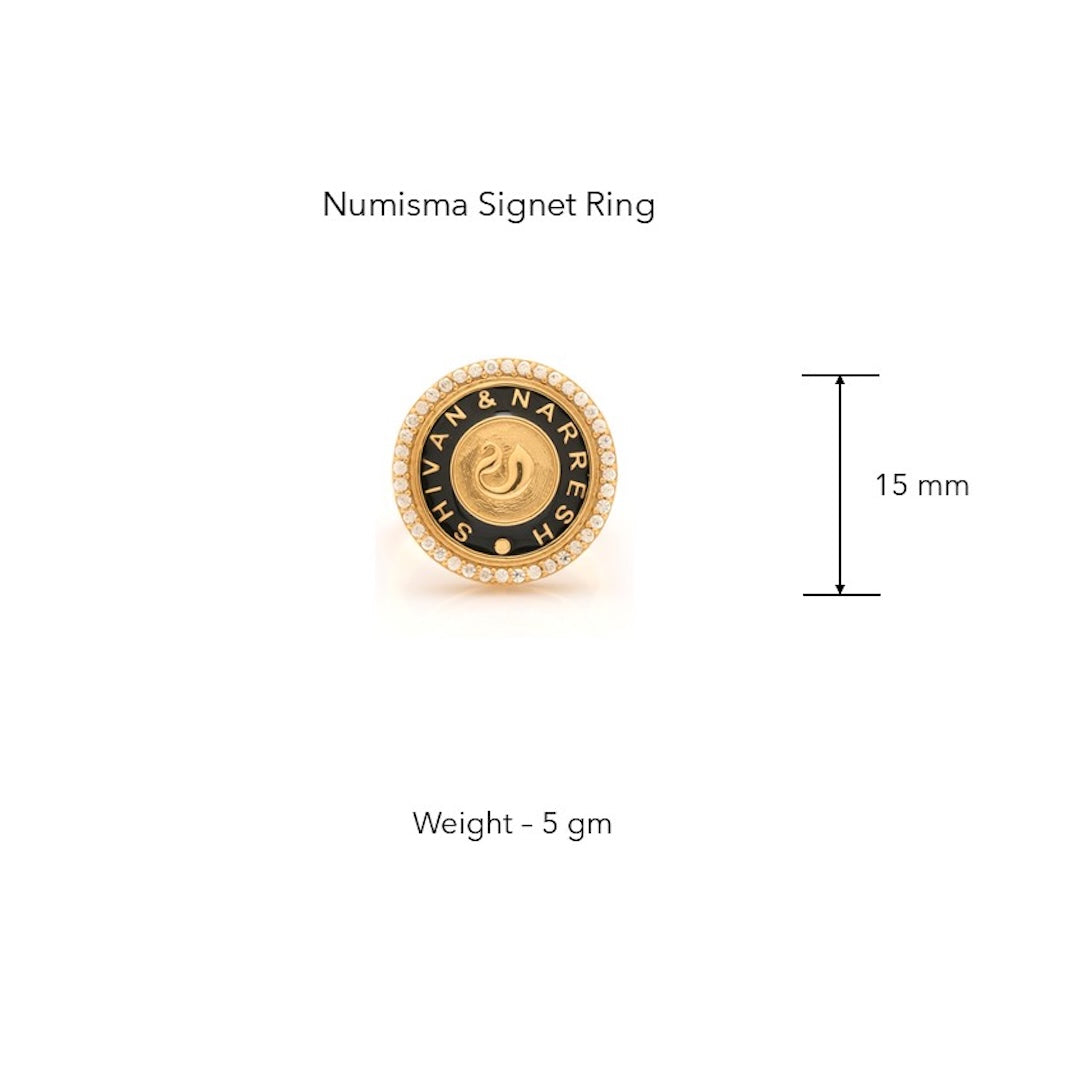 Numisma Signet Ring (adjustable) by Shivan & Narresh thumbnail 3