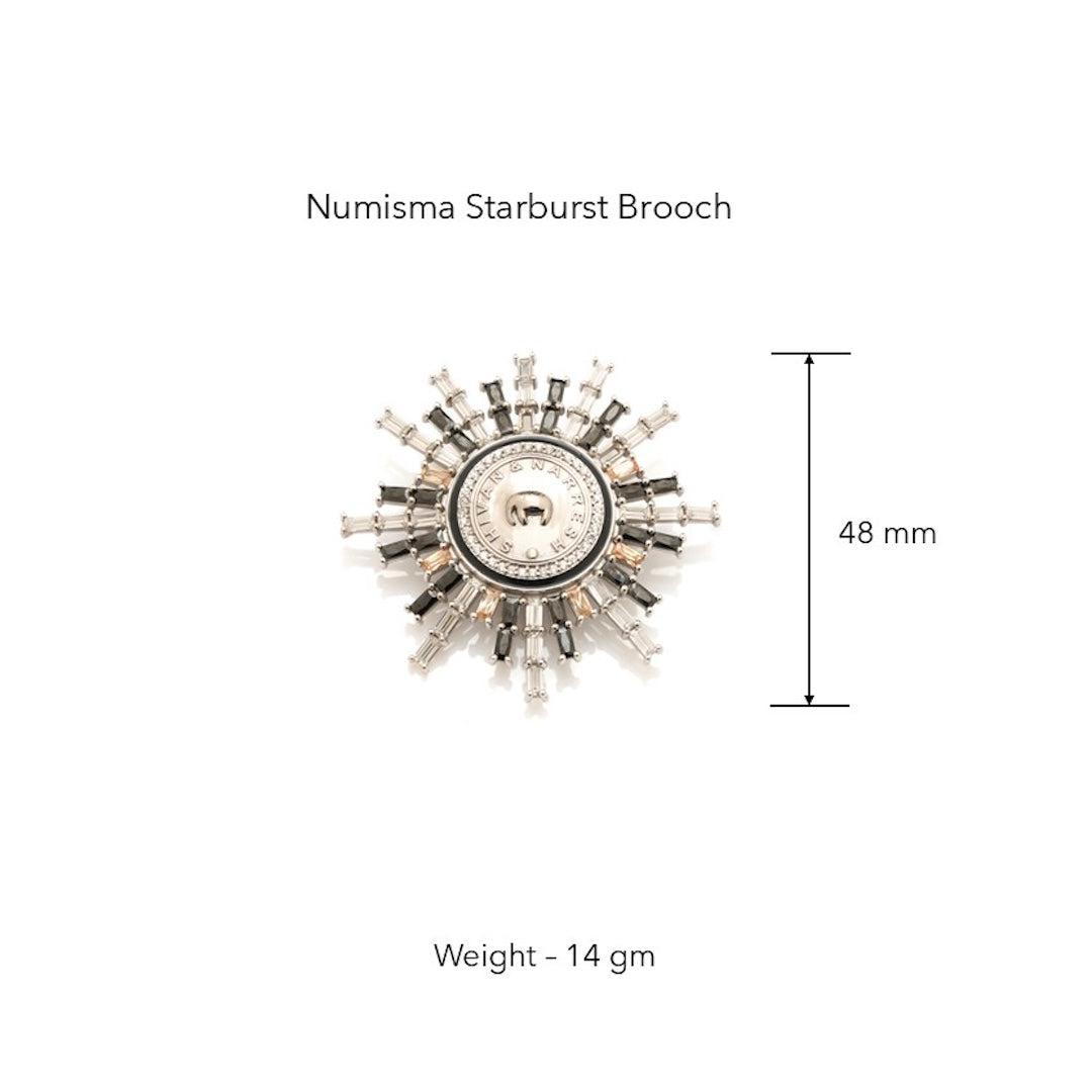 Numisma Star Burst Brooch for Men by Shivan & Narresh