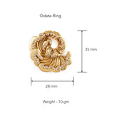 Odeta Ring (adjustable) by Ekaya Banaras
