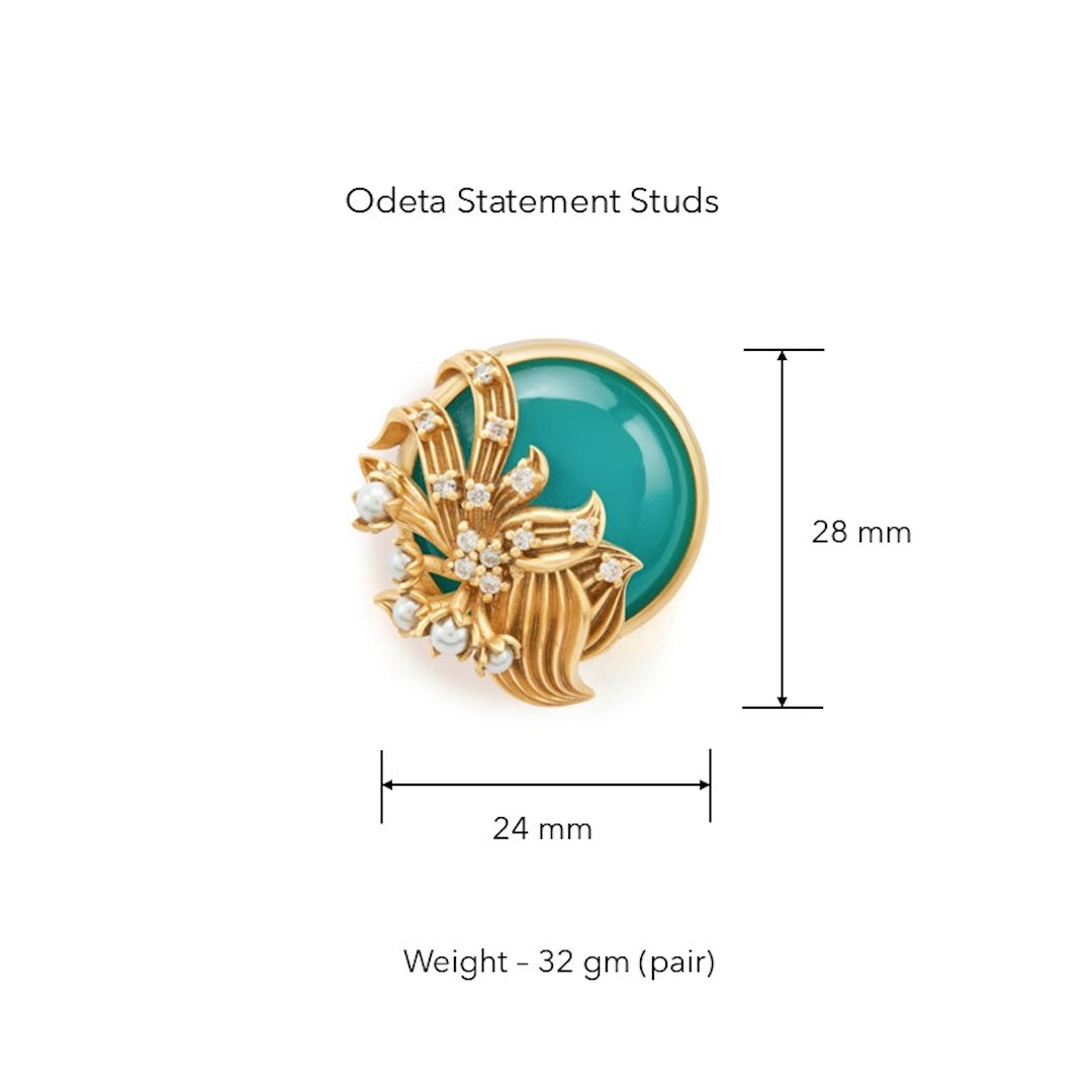 Odeta Statement Studs by Ekaya Banaras thumbnail 5
