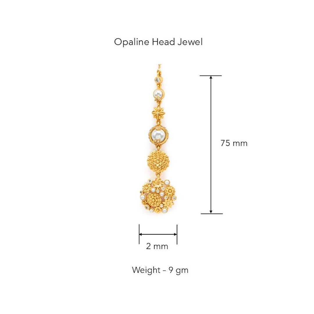 Opaline Head Jewel by Ekaya Banaras