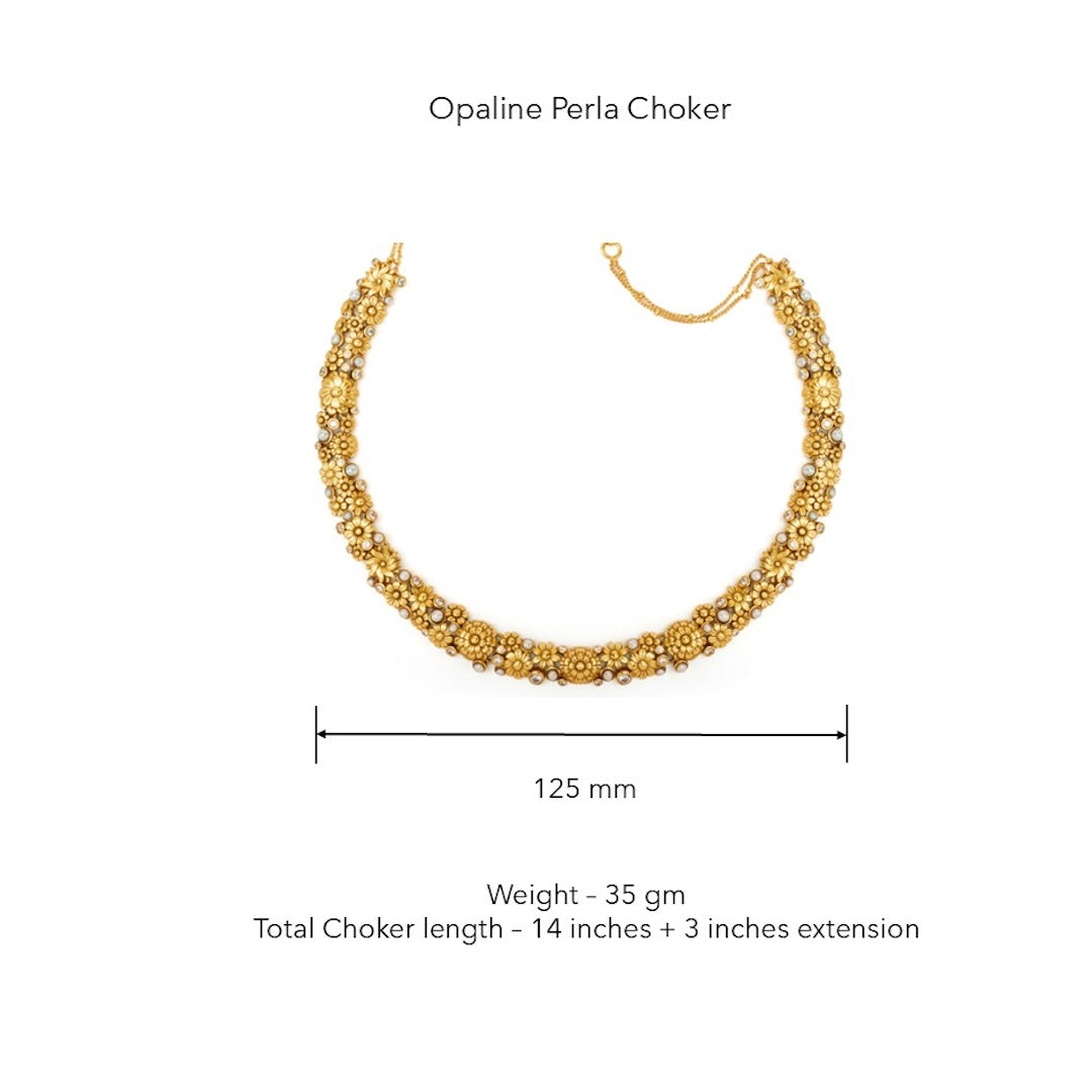 Opaline Perla Choker by Ekaya Banaras thumbnail 6