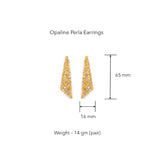 Opaline Perla Earrings by Ekaya Banaras