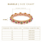 Firoja Red Bangle (openable) by Suneet Varma