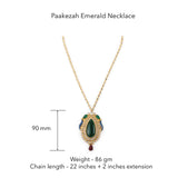 Pakeezah Emerald Necklace by Suneet Varma