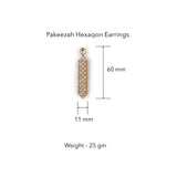 Pakeezah Hexagon Earrings by Suneet Varma