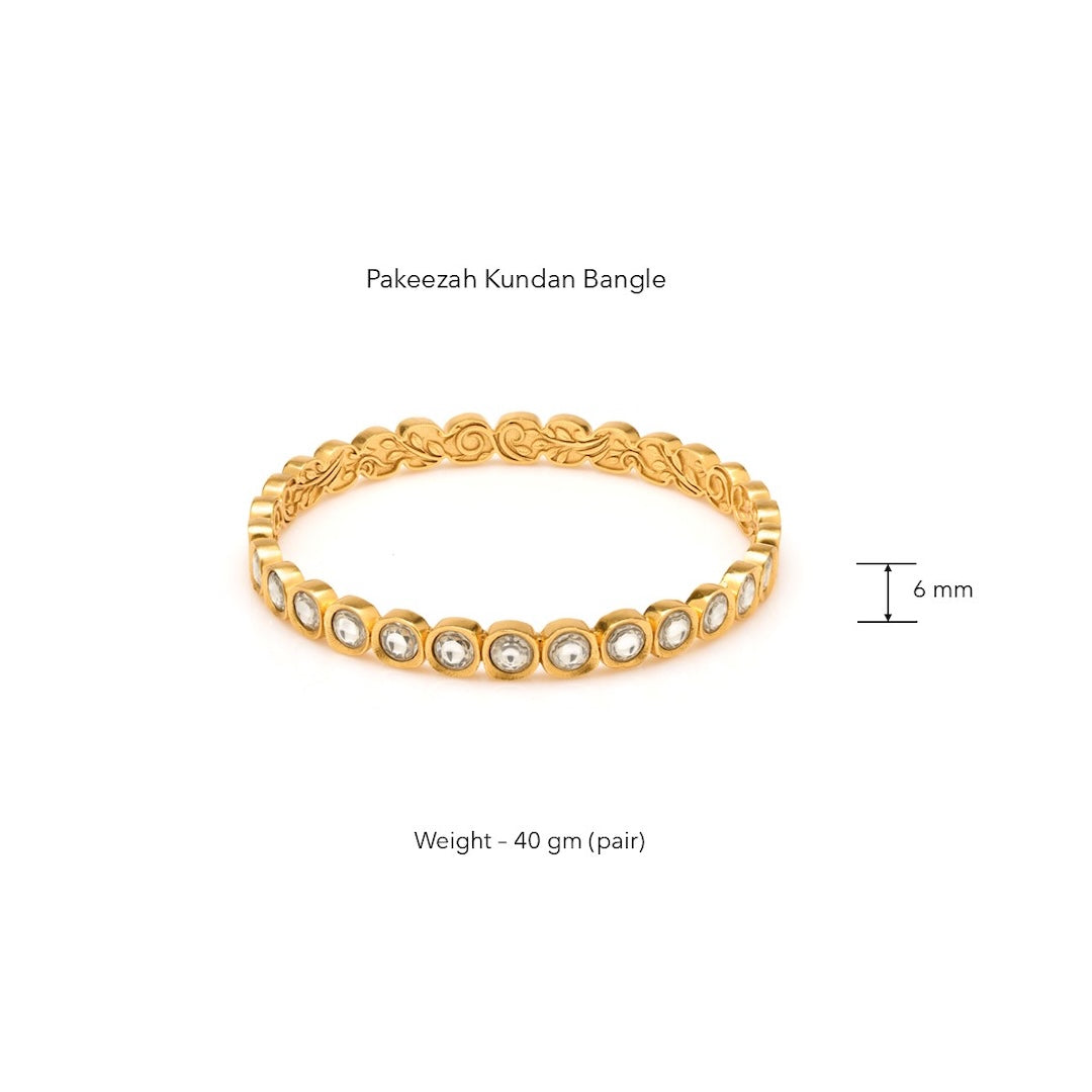 Pakeezah Kundan Bangles by Suneet Varma