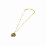 Gulmohar Lavender Chainette with pearl by Tribe Amrapali