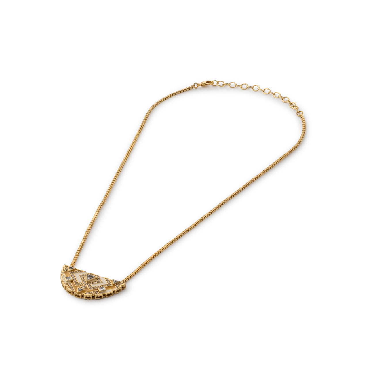 Amelia Crescent Necklace by JJV by JJ Valaya thumbnail 3