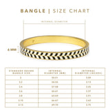 Chevron Classic Bangle by JJV by JJ Valaya