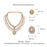 Rosa Dual Strand Necklace by Suneet Varma