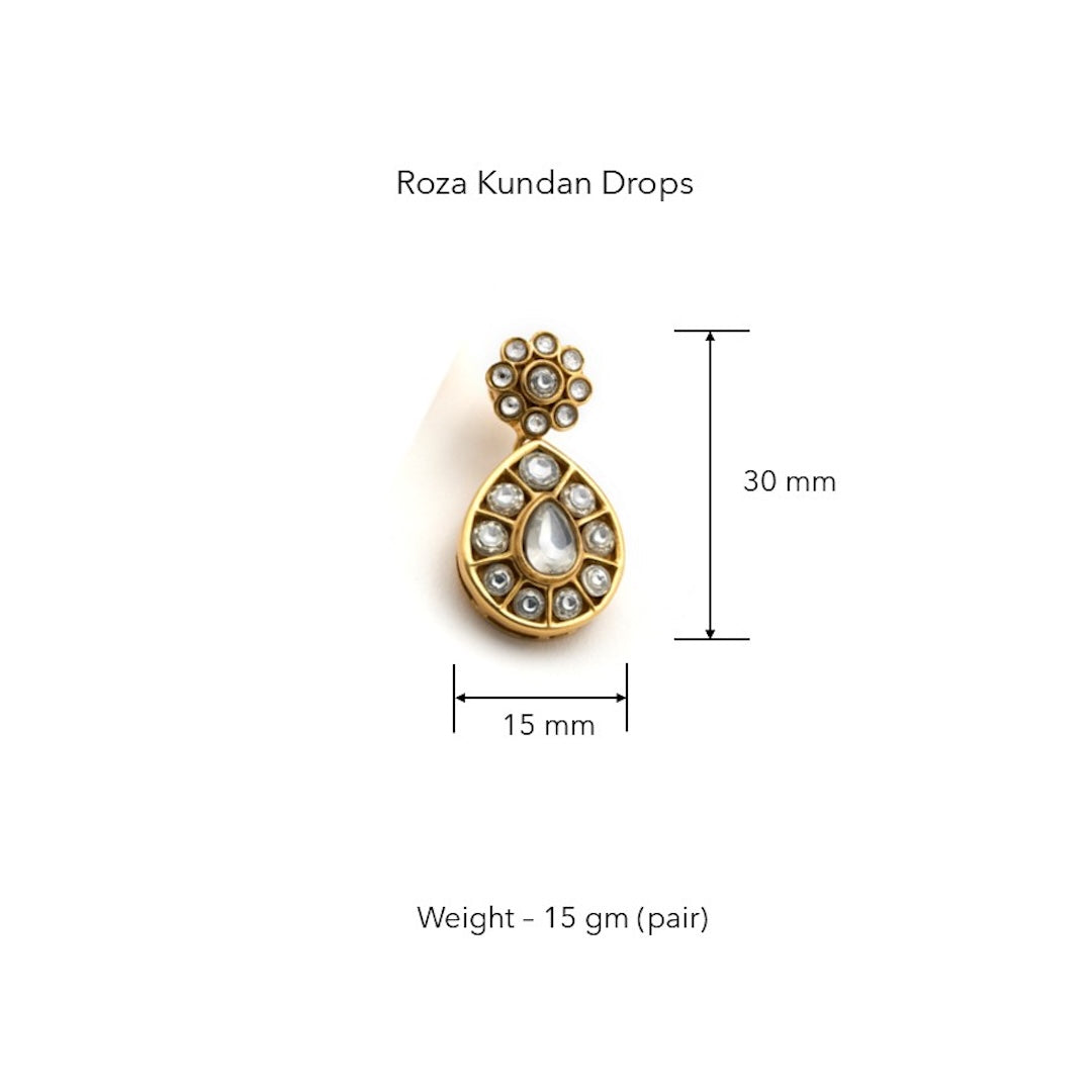 Rosa Kundan Drops by Suneet Varma thumbnail 2