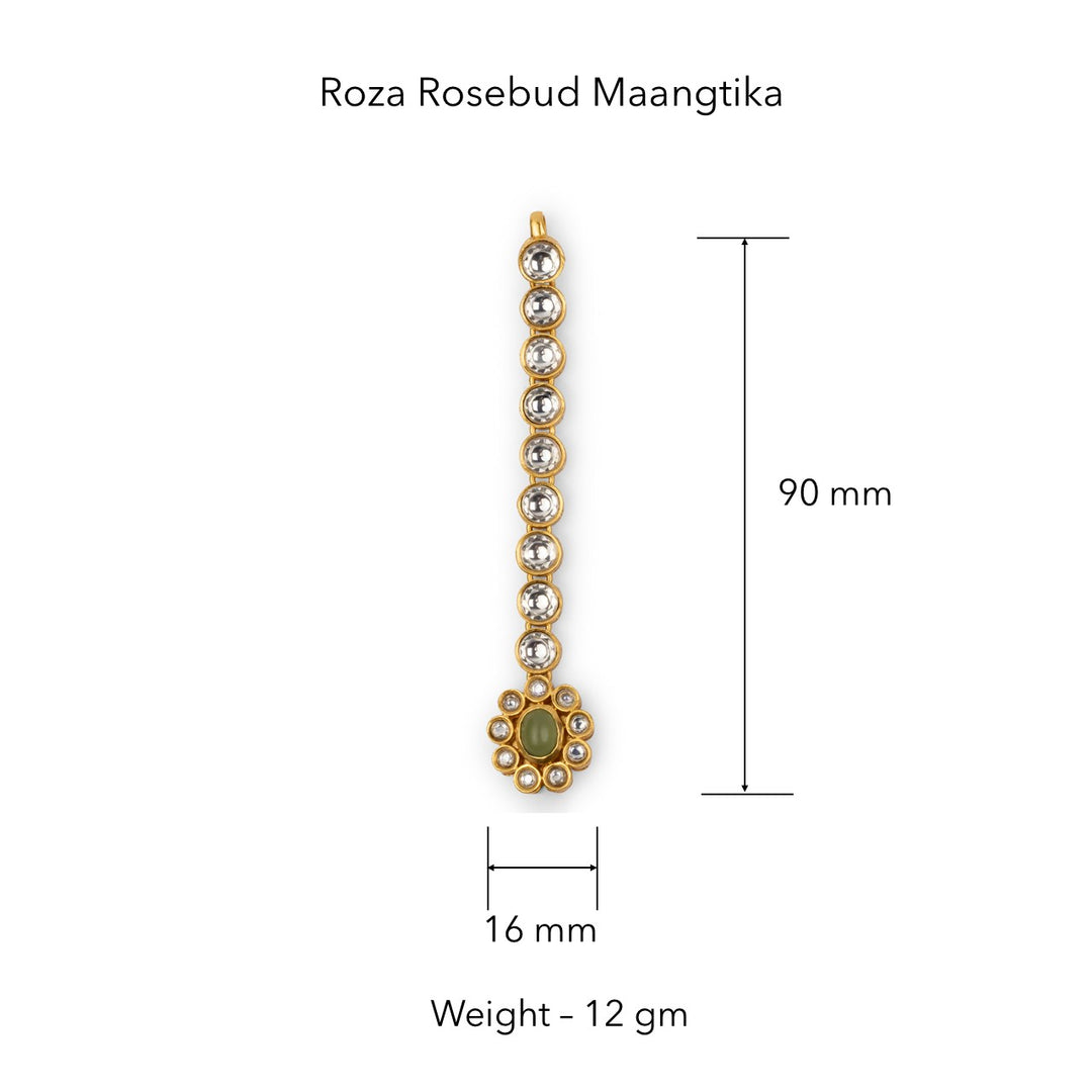 Rosa Rosebud Maangtika by Suneet Varma