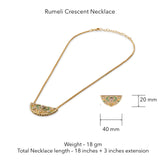 Rumeli Crescent Necklace by JJV by JJ Valaya