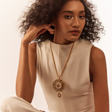 Gulmohar White Lotus Chainlet by Tribe Amrapali