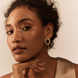 Gulmohar Wild Lavender Drops with pearl by Tribe Amrapali