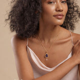 Wild Lavender Crystal Drop Necklace by Tribe Amrapali