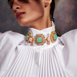 Bouquet Of Hyacinth Choker by Tribe Amrapali