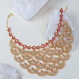 Gilded Crescent Necklace by Tribe Amrapali