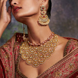 Gilded Crescent Necklace by Tribe Amrapali