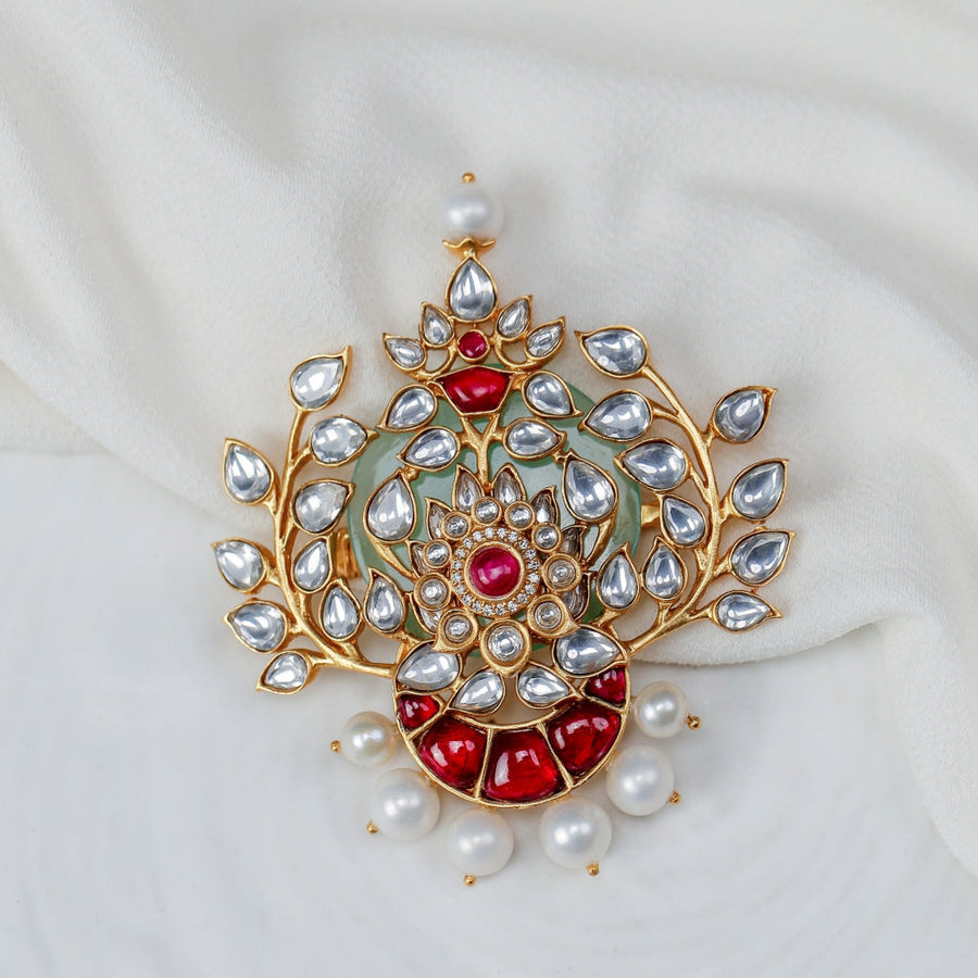 Queen Of Hearts Embellished Brooch