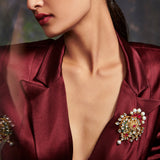 Queen Of Hearts Embellished Brooch