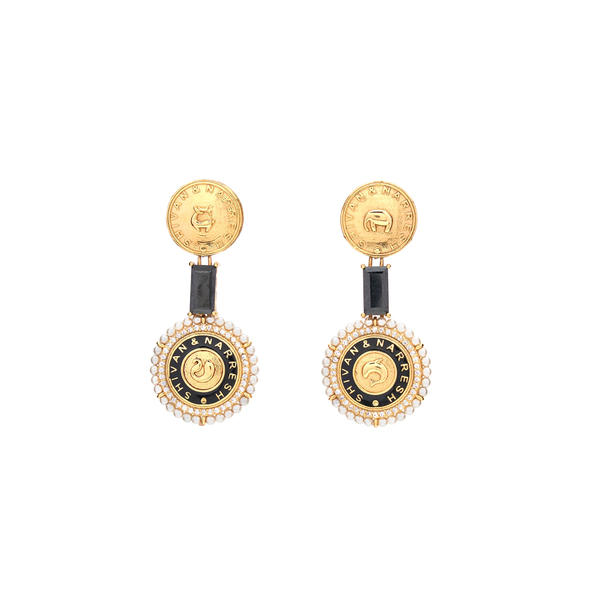 Numisma Duo Earrings by Shivan & Narresh thumbnail 3