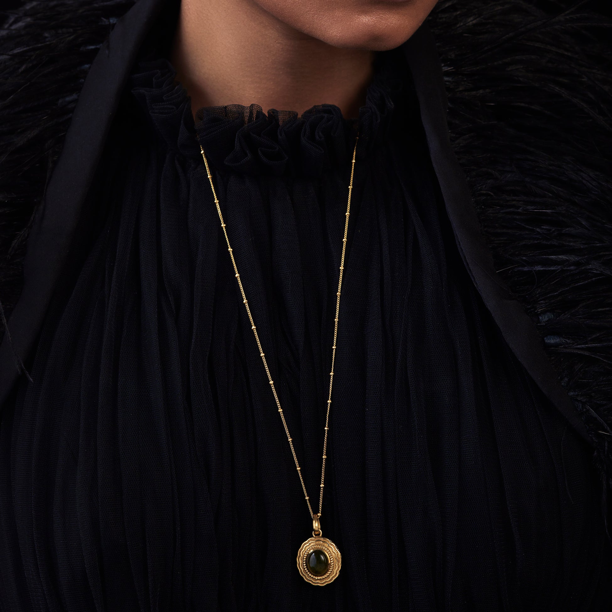 Azra Sleek Necklace by JJV by JJ Valaya