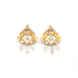 Amelia Angular Earrings by JJV by JJ Valaya