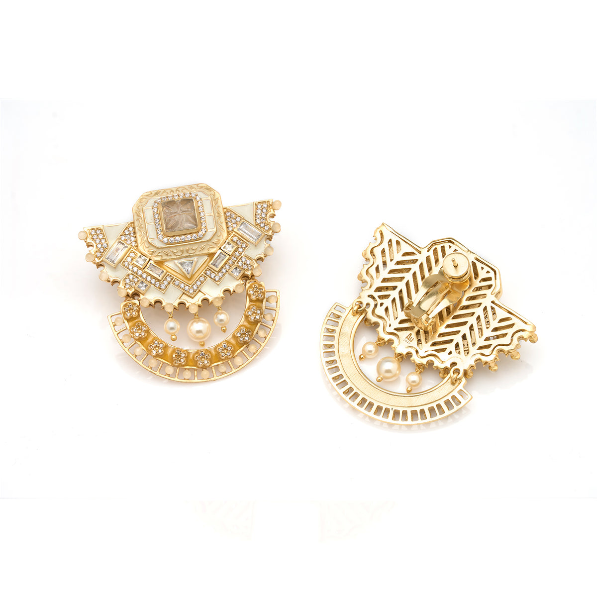 Amelia Majestic Earrings by JJV by JJ Valaya image 2