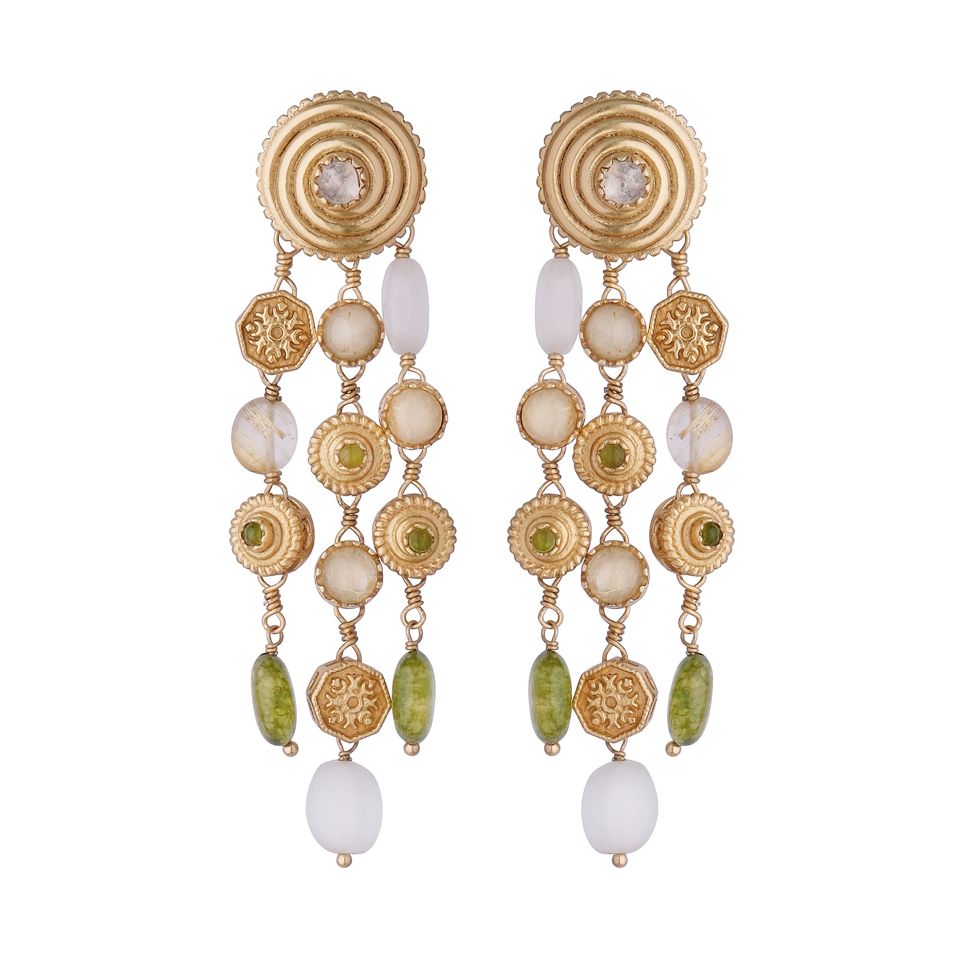 Azra Classic Multi-strand Earrings by JJV by JJ Valaya thumbnail 3