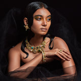 Azra Majestic Necklace by JJV by JJ Valaya