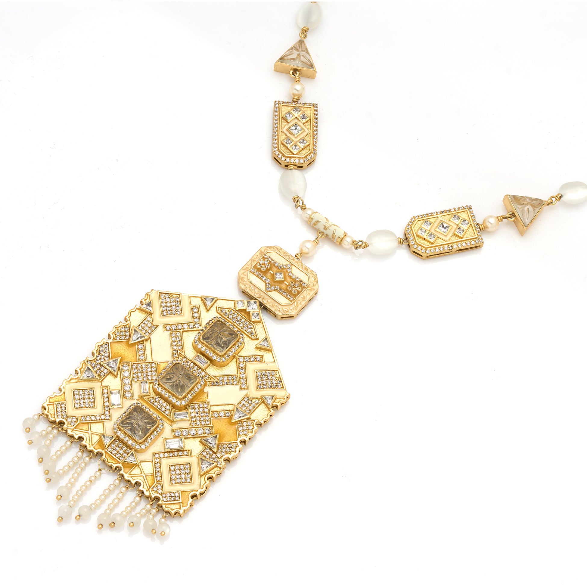 Amelia Angular Necklace by JJV by JJ Valaya thumbnail 3