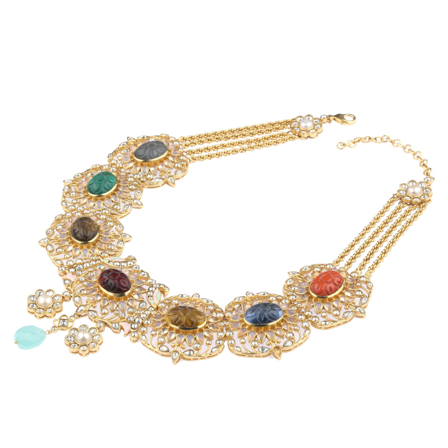Floralia Bejeweled Necklace