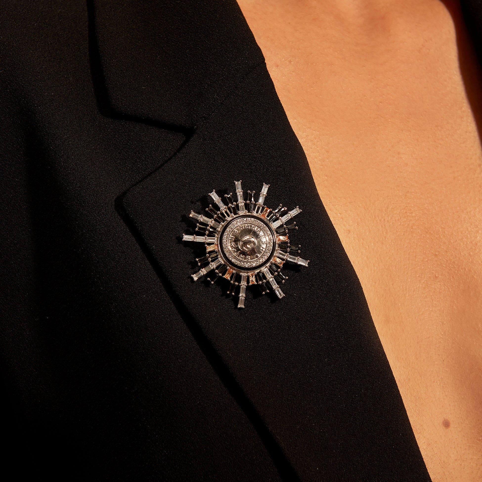 Numisma Star Burst Brooch by Shivan & Narresh