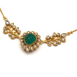 Dainty Emerald Necklace 